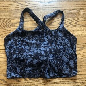 Born Primitive Long Line Sports Bra Black Grey